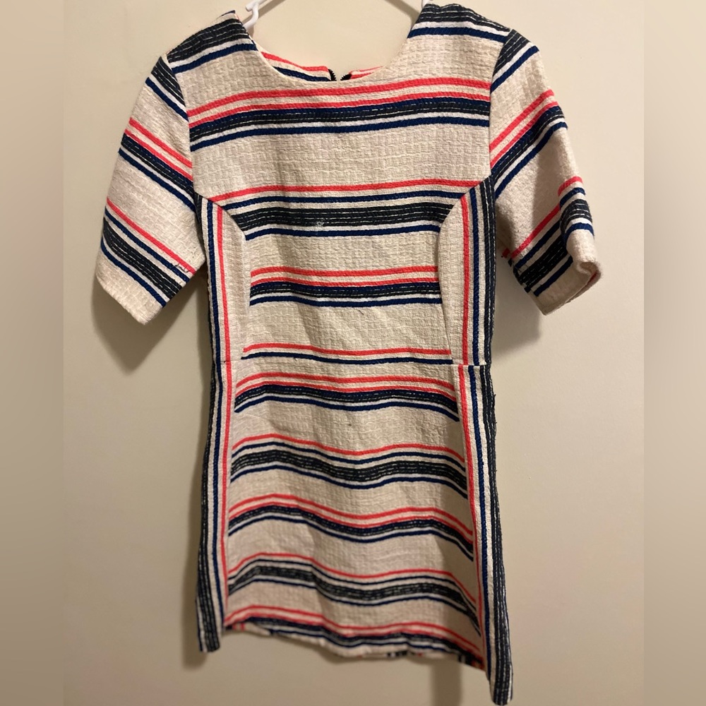 Topshop thick knit material dress multicolor